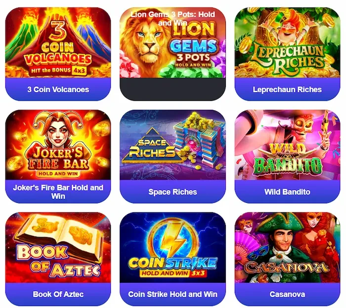 Sweety Win Casino Home games
